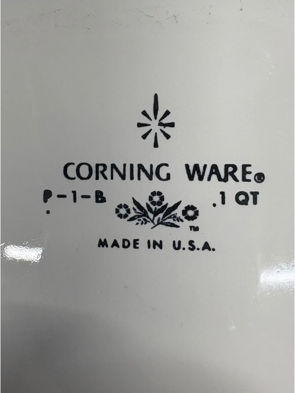 Vintage Corning Ware P-1-B 1 Quart Blue Cornflower Casserole Dish With P-7-C Lid
